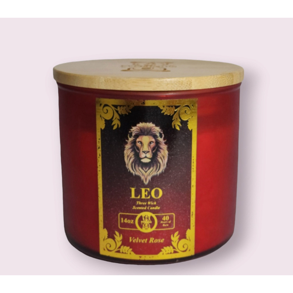 Everhours Leo Astrology Velvet Rose Scented Candle - 14 Ounce (NEW) - Picture 3 of 11